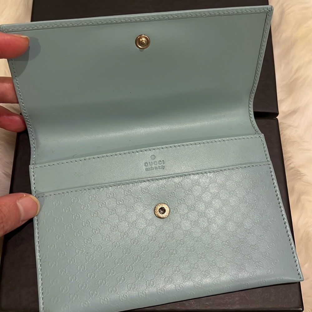 Gucci card case/wallet, new with a tag, light blue, elegant - Picture 2 of 8